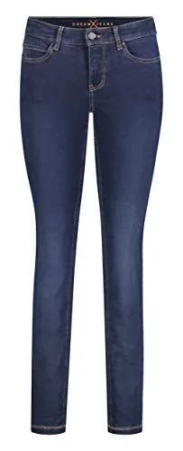 MAC Damen Slim Jeans Dream Skinny, Blau (Dark Washed D826), W36/L32 - Slim Fit Jeans mit schmalem Bein für eine schlanke Silhouette, ideal für einen modernen Look.