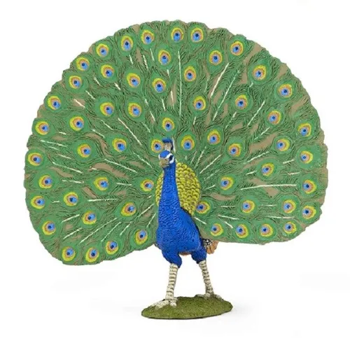 Papo 51161 Pfau 12 cm Bauernhoftiere