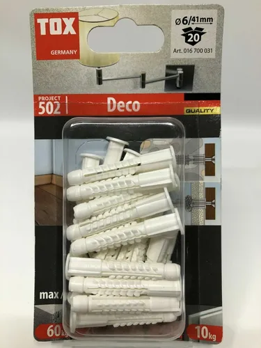 Stück TOX Dübel Wanddübel Allzweckdübel DECO 6/41mm Projekt 502 20