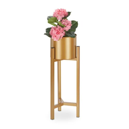 Blumentopf Ständer - Eleganter Blumenständer für jede Einrichtung - Blumentopf & Vasen, hochwertiger Stahl, 60 cm hoch, ideal für drinnen und draußen, in verschiedenen Farben erhältlich.