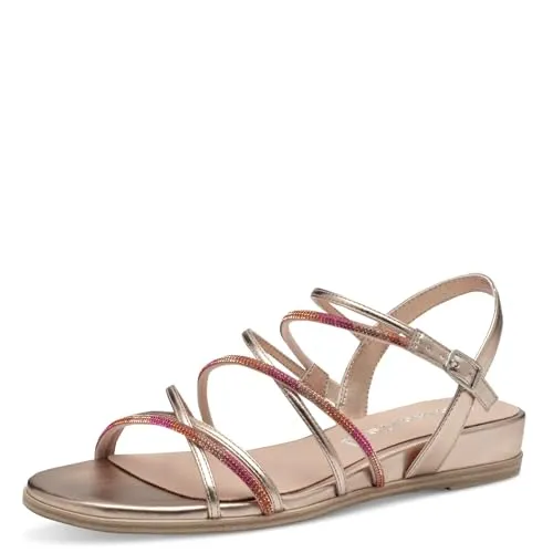 Tamaris Sandalette Damen Vegan Elegant rosa,EU 42
