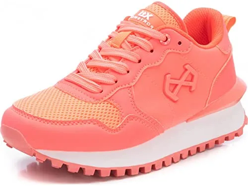 XTI Damen-Sneaker mit Kordelzug in Rot, Größe 37 - Damen-Sneaker, rutschfest und ideal für Erntedankfest, mit Kautschuksohle für optimalen Komfort.