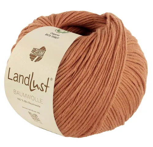 LANA GROSSA LANDLUST BAUMWOLLE GOTS Häkelwolle, 115 m (zertifiziertes Bio-Baumwollgarn), 50 g