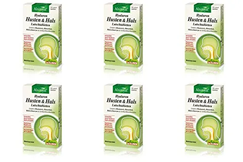 Alsiroyal Hyaluron Hustenreiz Lutschtabletten 6x30 Stück von Alsiroyal