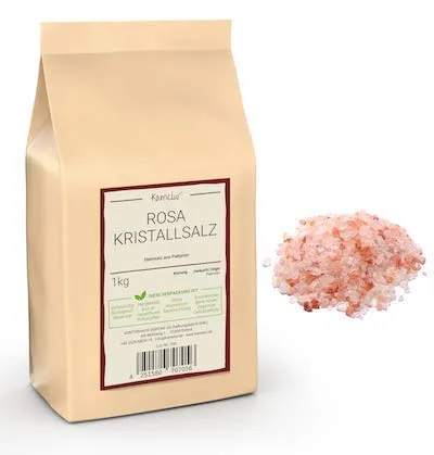 Kamelur 3x1kg Rosa Kristallsalz grob grobes Salz ohne Zusätze, ideal für die Salzmühle