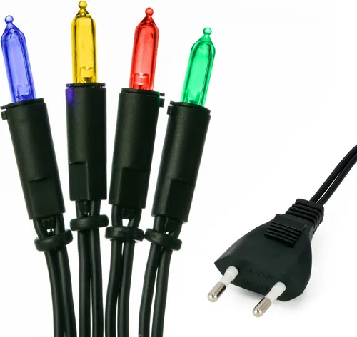 100-tlg. LED-Pisello-Minilichterkette - Bunte Lichter für stimmungsvolle Abende - Lichterkette mit 100 bunten LEDs, ideal für stimmungsvolle Dekoration bei Feierlichkeiten. Energieeffiziente LED-Technik und nostalgisches Design machen sie zum perfekten Highlight für jeden Anlass.