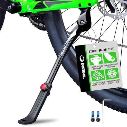 RBRL Fahrradständer mit 40 mm Lochabstand, Verstellbarer Fahrrad Ständer aus Aluminiumlegierung, Langlebiger Und Rutschfester, passend für 24-29 Zoll MTB, Ebike,Normal bis 35 kg Belastung