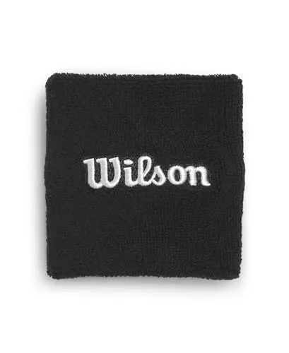 Wilson Terry Logo Schweißbänder, Feuchtigkeitskontrollierend und schnelltrocknend, Schwarz, Einheitsgröße