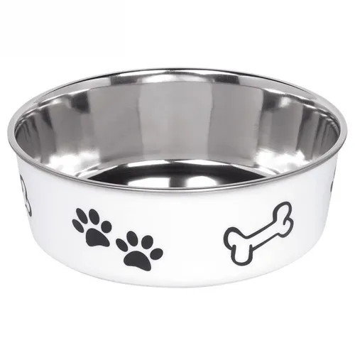 Nobby Futternapf Edelstahlnapf Fusion - rutschfest, 500 ml Fassungsvermögen, ideal für komfortables Fressen Ihres Hundes