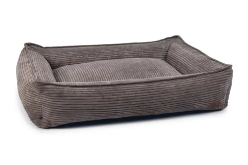 Designed by Lotte Ribbed Hundebett - 95x80x23 cm, hochwertiger Stoff, rutschfeste Unterseite und waschbarer Bezug für optimalen Komfort