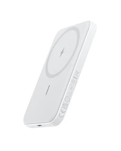 Anker 621 Magnetic Battery (MagGo), 5000mAh - Externe Handyakkus mit MiniCell-Technologie für kompaktes Design und starken Magneten, ideal für kabelloses Laden unterwegs.