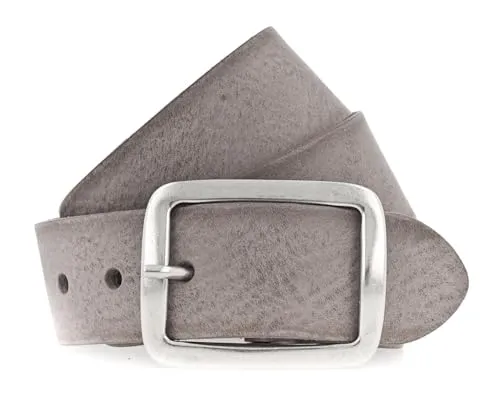 Vanzetti Gürtel Leder #VZT-V5682A6516 - Herren Ledergürtel in middle grey - Gürtel für Herren aus hochwertigem Leder, 85 cm lang und 4 cm breit. Ideal für jeden Anlass, fügt sich perfekt in Ihr Outfit ein.