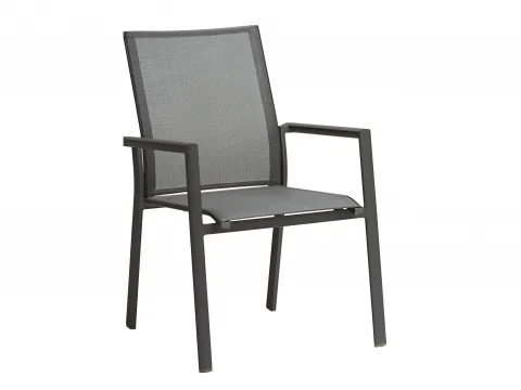 Zebra Fly Sessel graphite mit Aluminium Armlehnen von Zebra