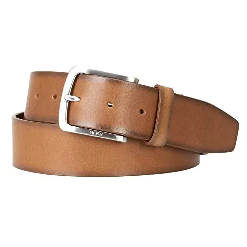 BOSS Herren Jor-V_Sz40 Belt, Medium Brown210 - Eleganter Herren-Gürtel aus hochwertigem Leder, perfekt für stilvolle Anlässe und den Alltag.