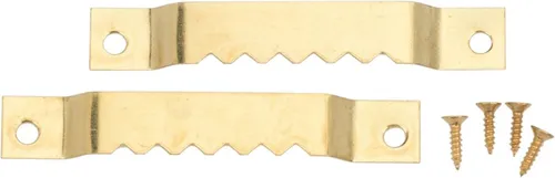 Glorex Bilderrahmen Aufhänger 2 Stück 66 mm, goldfarben