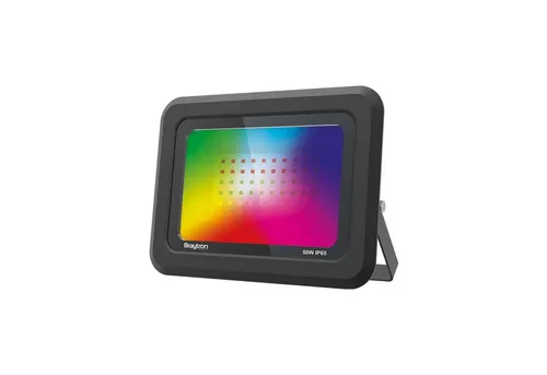 Braytron Flutlichtstrahler LED 50W RGB, IP65 Schutzart - Der Braytron LED Flutlichtstrahler 50W RGB bietet energieeffiziente, vielfältige Beleuchtung für Innen- und Außenbereiche. Dank IP65 Schutz ist er wetterfest und ideal für Garten- und Eventbeleuchtung.