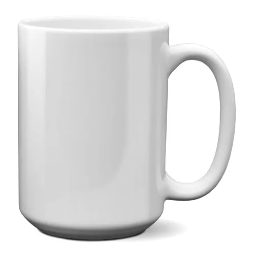 22Feels Tasse 20x XL Sublimation Rohling Orca Blank 440ml Spülmaschinenfest WEISS, 20-tlg.