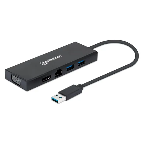 Manhattan USB-A Dockingstation mit 5 Anschlüssen von Manhattan