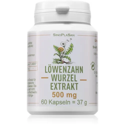 LÖWENZAHNWURZEL-Extrakt 500 mg Mono Kapseln - 60 St - Arzneimittel zur Unterstützung der Leberfunktion, hochdosiert mit 500 mg pro Kapsel und in praktischer 60er-Packung.