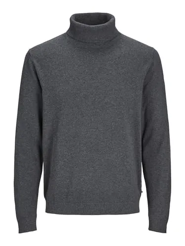 JACK & JONES JJEBASIC Knit ROLL Neck NOOS in grau von Jack & Jones