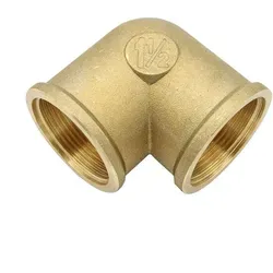 General Fittings - Messing Winkel 1 1/2' 3/2' Dn40 Rohrwinkel Bogen Rohrbogen