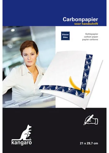 kangaro Durchschreibepapier DIN A4 10 Blatt blau 10 Blatt