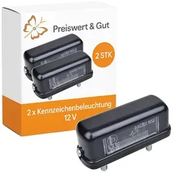 Kennzeichenleuchte Universal 12V E3 Nummernschildbeleuchtung Anhänger PKW 2 x