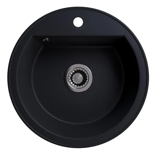 LINDBERGH® Küchen Granit-Spüle Schwarz 