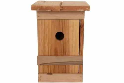 Nistkasten EARLY BIRD Vogelhaus 25x16,5cm Naturholz Vogelhäuschen Brutkasten