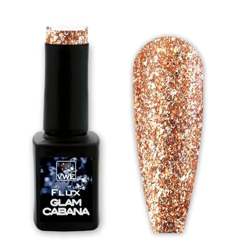 UV/LED Gel Polish Flux Polix Glam Cabana, 12ml - glam peach