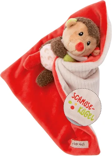 NICI Schmusetuch Baby 22 x 22 cm mit Kuscheltier Igel - Flauschiges Schnuffeltuc