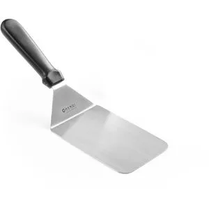 Hendi Pfannenwender 855669, Edelstahl, 9,6 x 32 cm, spülmaschinengeeignet, schwarz/silber