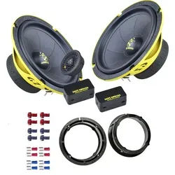 Ground Zero GZIC 165.2SPL Lautsprecher mit Einbauset passend für VW Volkswagen Golf IV 1997-2003 Türen vorne / hinten 400 Watt 165mm 2 Wege Kompo...
