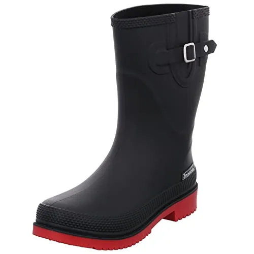 Bockstiegel Lotte-K Gummistiefel in Übergrößen Schwarz 10323_1 - Wasserdichte Damen Gummistiefel mit rutschfester Sohle und guter Passform, ideal für Regenwetter. Erhältlich in Übergrößen und aus phthalatfreiem PVC.