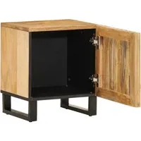 vidaXL Nachttisch 40x34x46 cm Raues Mangoholz von vidaXL