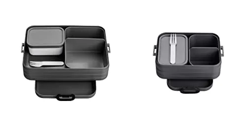 Mepal Lunchbox 2-tlg Bento-Lunchboxen Set Klein/Groß Take A - Brotdosen: Die Mepal Bento-Lunchboxen bieten durch intelligente Fächerlösungen eine perfekte Aufteilung der Mahlzeiten und sind ideal für Schule, Büro oder unterwegs.