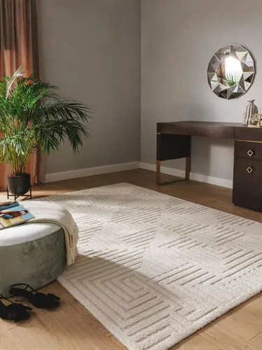 benuta Teppich Eve, rechteckig, 11 mm Höhe - Der stilvolle rechteckige Teppich aus der Eve-Kollektion von benuta NEST überzeugt mit pflegeleichtem Material und passt zu unterschiedlichen Einrichtungsstilen. Ideal für Wohnzimmer, Schlafzimmer und Flur, schafft er eine einladende Atmosphäre.