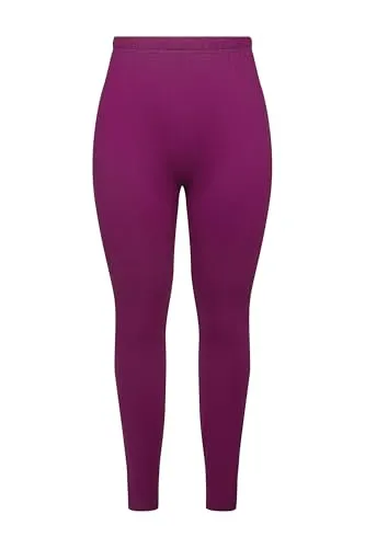 Ulla Popken Damen große Größen Übergrößen Plus Size Ski-Funktionsleggings, schnelltrocknend, extrawarm