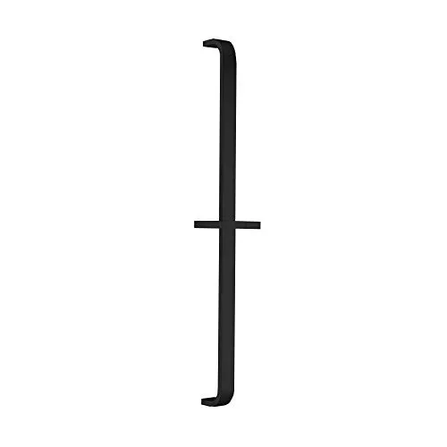 Brausestange Soho 2.0, Duschstange aus massivem Messing, 70 cm, Schwarz Matt