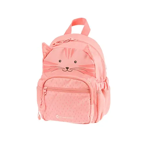 Schneiders Kindergartenrucksack Kitty Kunstfaser Rosa - Schulranzen mit cleverem Fachsystem, federleicht und wetterfest, ideal für kleine Abenteurer.