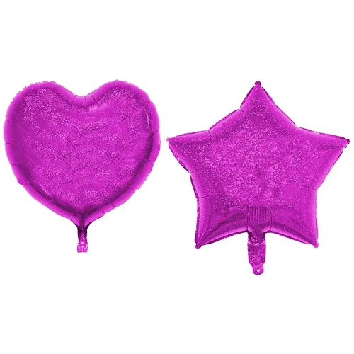 Folienballon Herz, Stern 45 cm Helium Luftballon Deko Ballon Geburtstag Party