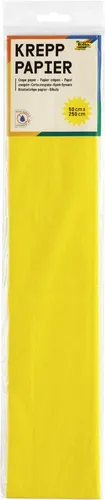 folia Krepppapier-Lagen (B)500 mm x (L)2,5 m gelb 10 Lagen