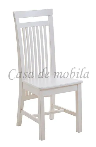 Holzstuhl Kiefer Weiß