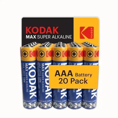 Blister Pilas Kodak Alcalina Max AAA LR3 Blister, 20 Stück
