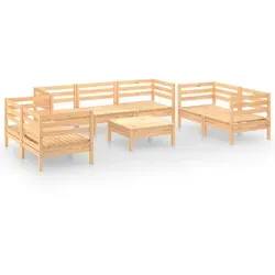 vidaXL 8-tlg. Garten-Lounge-Set aus Kiefernholz