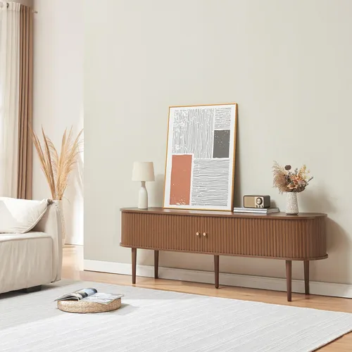 [en.casa] TV Schrank Mapia Lowboard mit 2 Schiebetüren