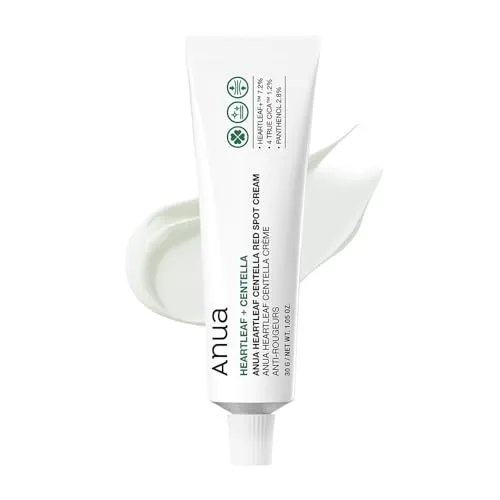 Anua Heartleaf Centella Red Spot Cream, 30g | Feuchtigkeitscreme für Das Gesicht zur Hautlinderung, Niacinamide, Panthenol, Fleckbehandlung für Empfindliche Haut
