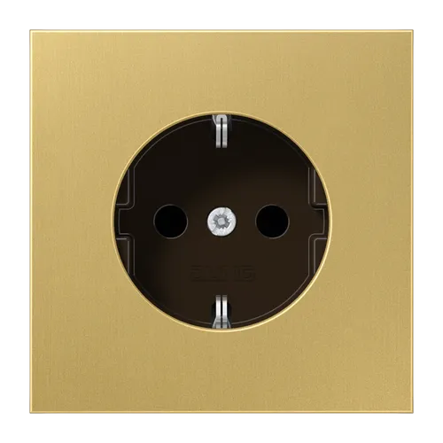 JUNG ME 1520 C Steckdose Typ F Messing in grün von Jung