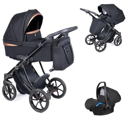 Kinderwagen-Set 4 in 1 Dante inkl. Sportsitz und Autositz in beige von Coletto