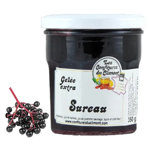 Les Confitures  Holunder Gelee extra Gelée Sureau handwerklich hergestellt
